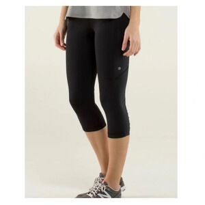 Lululemon Cut The Crop Black Leggings